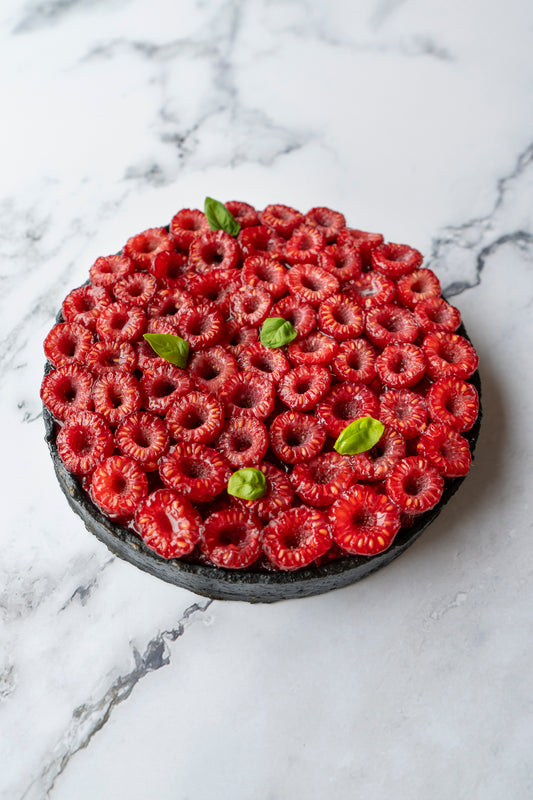 Tarte aux framboises hibiscus 6\8 personnes